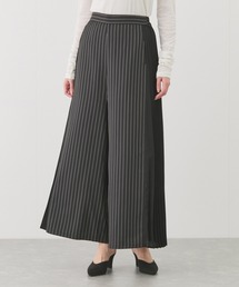 SHE TOKYO Fredグレー ワイドパンツ プリーツ入り レディース