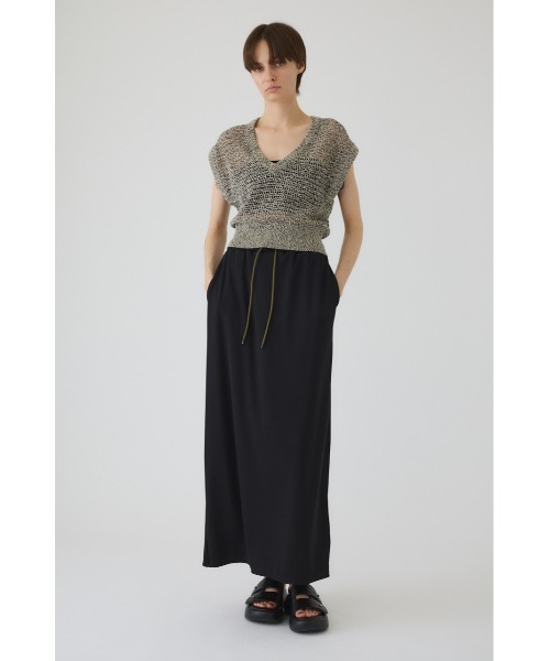 RIM.ARK(リムアーク)の「Summer knit v neck tops サマーニットブイネックトップス(ニット/セーター・レディース・マルチ/ブラック/アイボリー・38/36)」の22枚目の写真