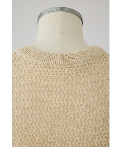Summer knit v neck tops サマーニットブイネックトップス