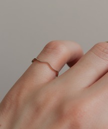 NOIR DE POUPEE（ノワールドプーペ）の「K10 layer ring ピンキー