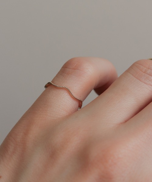 NOIR DE POUPEE（ノワールドプーペ）の「K10 layer ring ピンキー