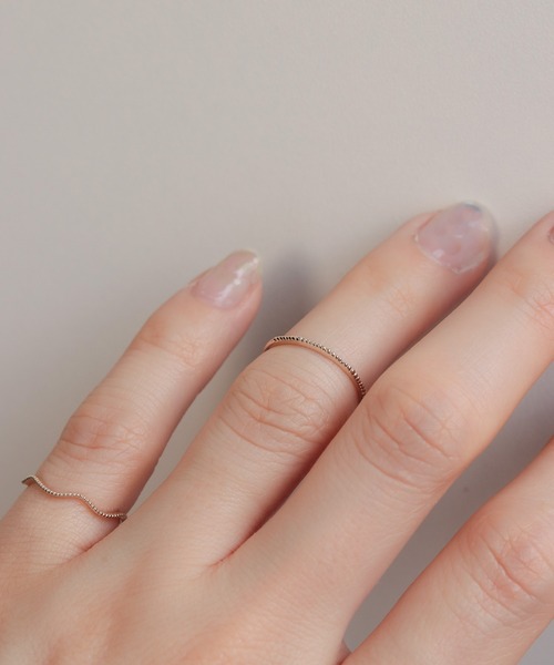 NOIR DE POUPEE（ノワールドプーペ）の「K10 layer ring ピンキー