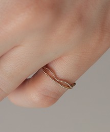 NOIR DE POUPEE（ノワールドプーペ）の「K10 layer ring ピンキー