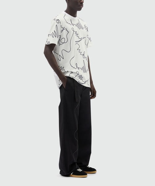 セール】【NEW】MSGM One Stroke 刺繍ロゴTシャツ（Tシャツ