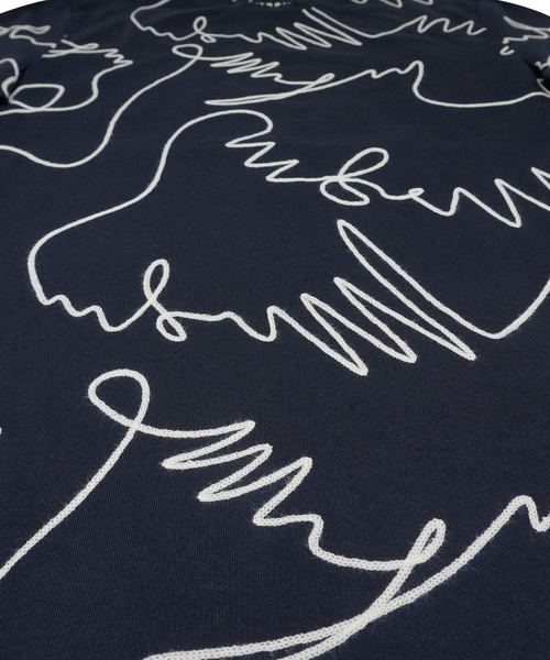 セール】【NEW】MSGM One Stroke 刺繍ロゴTシャツ（Tシャツ