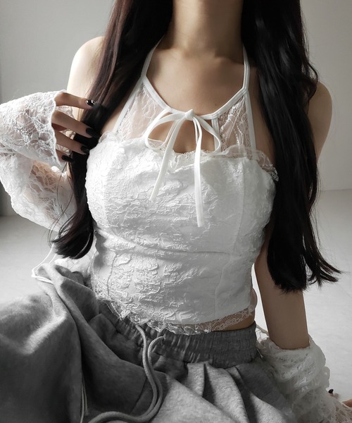 moose's ムーシーズ petit ribbon cami  キャミソール MOUSSY（マウジー）の「RIBBON GABBY キャミソール