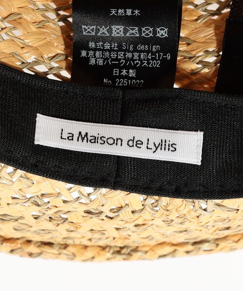La Maison de Lyllis（メゾンドリリス）の「La Maison de Lyllis EVELYN ストローハット（ハット・レディース・ベージュ・FREE）」の6枚目の写真