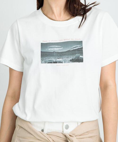 URBAN RESEARCH Sonny Label(アーバンリサーチサニーレーベル)の「フォトプリントTシャツ(Tシャツ/カットソー・レディース・オフホワイト/スミクロ/イエロー系その他・FREE)」の4枚目の写真