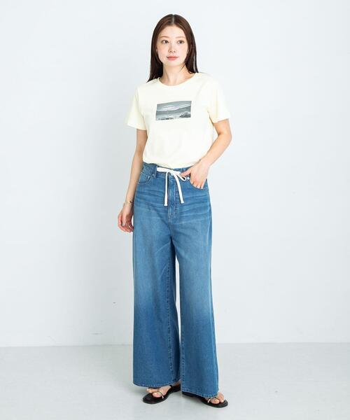 URBAN RESEARCH Sonny Label(アーバンリサーチサニーレーベル)の「フォトプリントTシャツ(Tシャツ/カットソー・レディース・オフホワイト/スミクロ/イエロー系その他・FREE)」の18枚目の写真