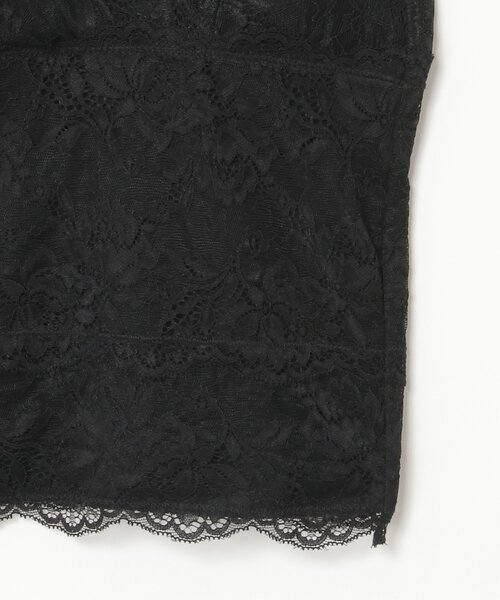 notch.(ノッチ)の「カップ付きレースタンクトップ(タンクトップ・レディース・ブラック/ホワイト・M)」の7枚目の写真