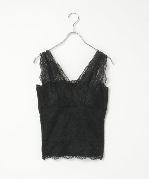 notch.(ノッチ)の「カップ付きレースタンクトップ(タンクトップ・レディース・ブラック/ホワイト・M)」の12枚目の写真