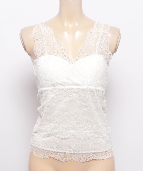 notch.(ノッチ)の「カップ付きレースタンクトップ(タンクトップ・レディース・ブラック/ホワイト・M)」の13枚目の写真