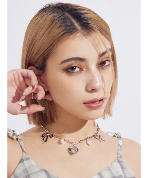 EVRIS（エヴリス）の「ORIGINAL MOTIF CHOKERネックレス（ネックレス・レディース・シルバー/ゴールド・FREE）」の15枚目の写真