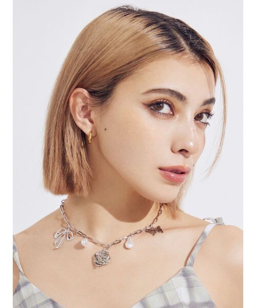 EVRIS（エヴリス）の「ORIGINAL MOTIF CHOKERネックレス（ネックレス・レディース・シルバー/ゴールド・FREE）」の14枚目の写真