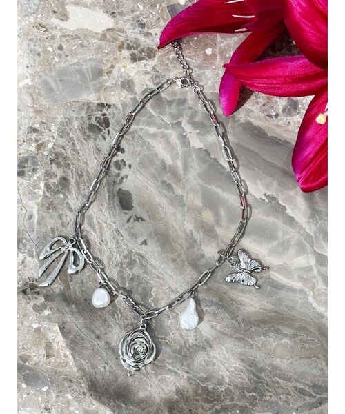 EVRIS（エヴリス）の「ORIGINAL MOTIF CHOKERネックレス（ネックレス・レディース・シルバー/ゴールド・FREE）」の10枚目の写真