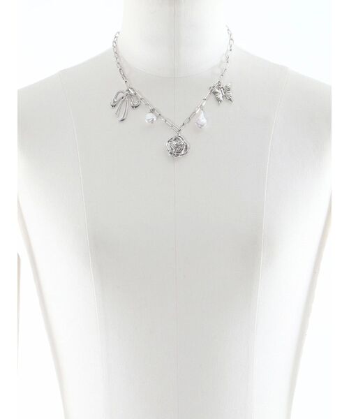 EVRIS（エヴリス）の「ORIGINAL MOTIF CHOKERネックレス（ネックレス・レディース・シルバー/ゴールド・FREE）」の6枚目の写真