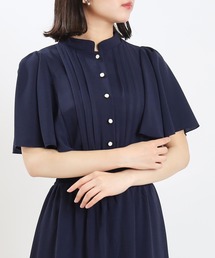 ASTORIA ODIER | ピンタックフレア袖ワンピース(ワンピース)