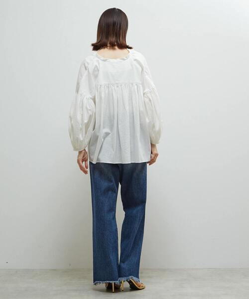 SOFFITTO(ソフィット)の「《定番》ギャザーブラウス(シャツ/ブラウス・レディース・ホワイト系その他/イエロー/ブラック/ブラウン・FREE)」の8枚目の写真
