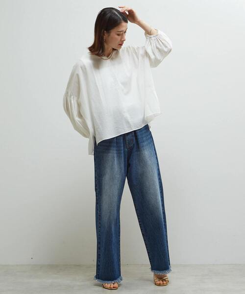 SOFFITTO(ソフィット)の「《定番》ギャザーブラウス(シャツ/ブラウス・レディース・ホワイト系その他/イエロー/ブラック/ブラウン・FREE)」の10枚目の写真