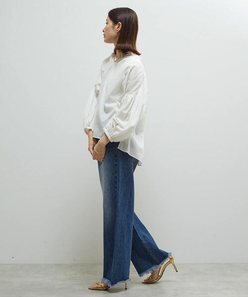 SOFFITTO(ソフィット)の「《定番》ギャザーブラウス(シャツ/ブラウス・レディース・ホワイト系その他/イエロー/ブラック/ブラウン・FREE)」の15枚目の写真