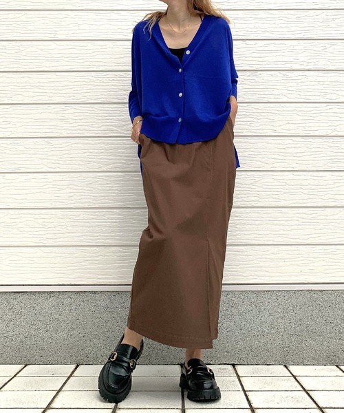 Q（キュー）の「ストレッチタイトスカート（スカート・レディース・グレー/ブラウン/ブラック・MEDIUM）」の18枚目の写真