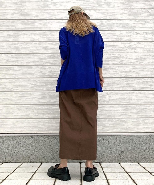 Q（キュー）の「ストレッチタイトスカート（スカート・レディース・グレー/ブラウン/ブラック・MEDIUM）」の19枚目の写真