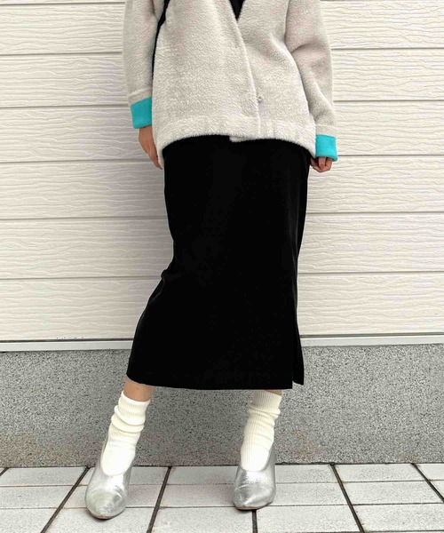 Q（キュー）の「ストレッチタイトスカート（スカート・レディース・グレー/ブラウン/ブラック・MEDIUM）」の4枚目の写真