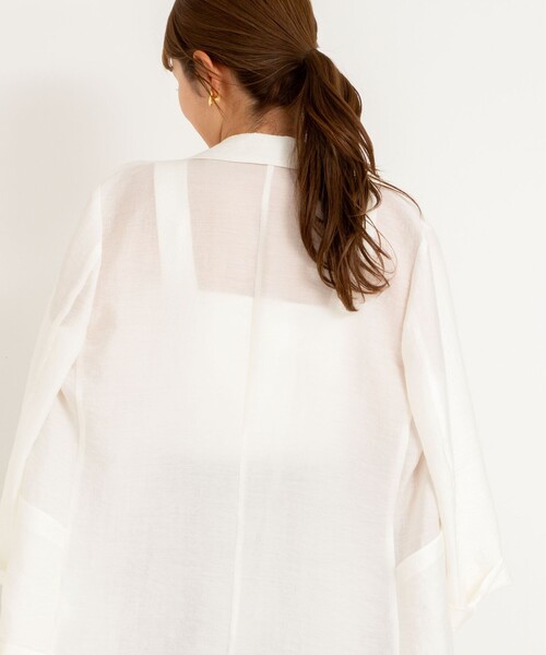 NOLLEY’S Sophi（ノーリーズソフィ）の「《手洗い可能》総針ニットキャミソール（キャミソール・レディース・ホワイト/ダークブラウン/ブラック・FREE）」の11枚目の写真