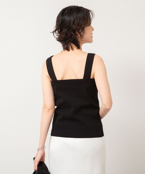 NOLLEY’S Sophi（ノーリーズソフィ）の「《手洗い可能》総針ニットキャミソール（キャミソール・レディース・ホワイト/ダークブラウン/ブラック・FREE）」の15枚目の写真