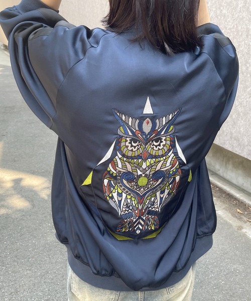 AULA スカジャン AULA AILA スカジャン リバーシブルスカジャン レディース