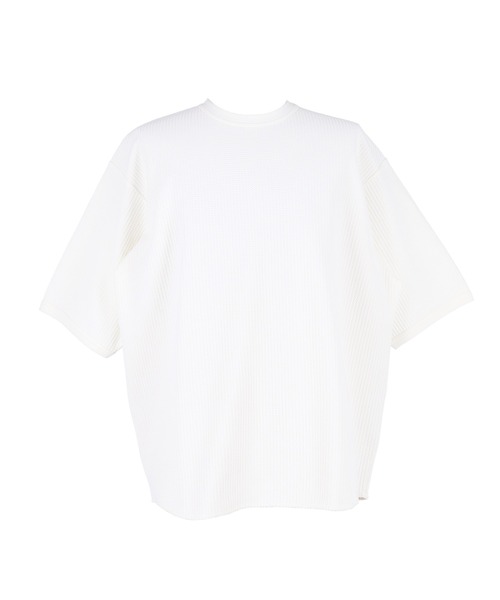 coca(coca)(コカ)の「EASYTEXワッフルワイドラウンドTシャツ(Tシャツ/カットソー・メンズ・ブラック/ホワイト・M/L/XL)」の12枚目の写真