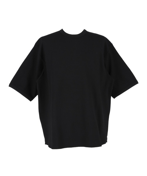 coca(coca)(コカ)の「EASYTEXワッフルワイドラウンドTシャツ(Tシャツ/カットソー・メンズ・ブラック/ホワイト・M/L/XL)」の13枚目の写真