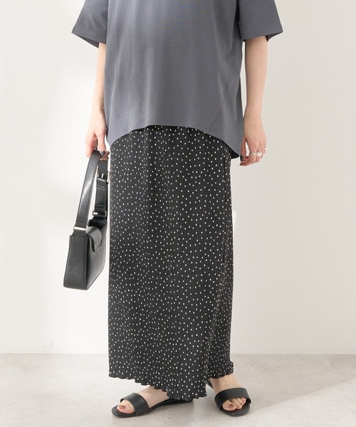 AMERICAN HOLIC(アメリカンホリック)の「ワッシャープリーツタイトスカート(スカート・レディース・ドット/ホワイト系その他2/ブルー系その他6・M/L)」の4枚目の写真