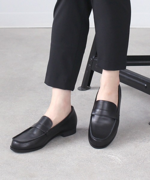 ディアーナドット 金子綾 スムースペニーローファー ブラック 35