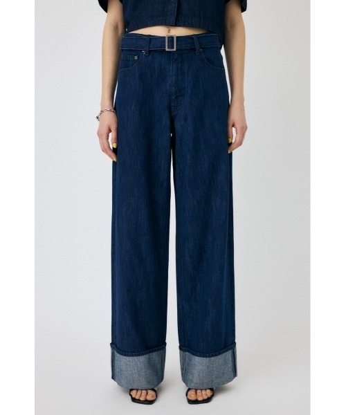 パンツ moussy REMAKE WIDE STRAIGHT MOUSSY REMAKE WIDE STRAIGHT L/BLU1 -ファッション通販 FASHION