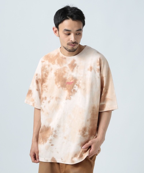 BAYFLOW(ベイフロー)の「タイダイ半袖Tシャツ(Tシャツ/カットソー・メンズ・グリーン/ベージュ/ブラック・MEDIUM/LARGE)」の1枚目の写真