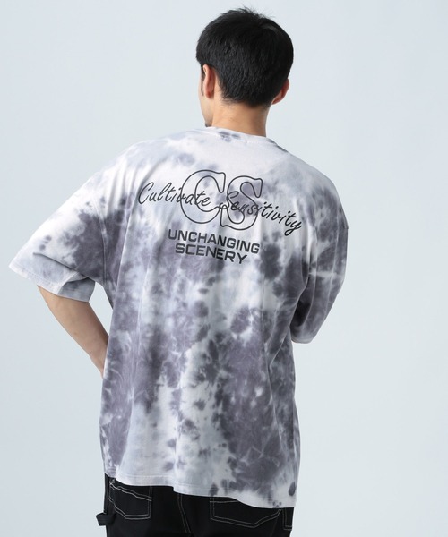 BAYFLOW(ベイフロー)の「タイダイ半袖Tシャツ(Tシャツ/カットソー・メンズ・グリーン/ベージュ/ブラック・MEDIUM/LARGE)」の2枚目の写真