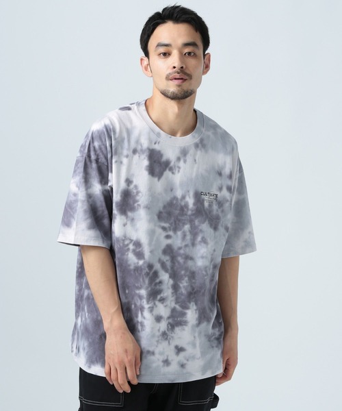 BAYFLOW(ベイフロー)の「タイダイ半袖Tシャツ(Tシャツ/カットソー・メンズ・グリーン/ベージュ/ブラック・MEDIUM/LARGE)」の5枚目の写真