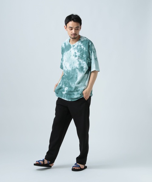 BAYFLOW(ベイフロー)の「タイダイ半袖Tシャツ(Tシャツ/カットソー・メンズ・グリーン/ベージュ/ブラック・MEDIUM/LARGE)」の11枚目の写真