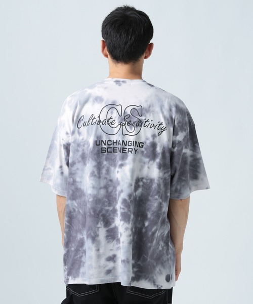 BAYFLOW(ベイフロー)の「タイダイ半袖Tシャツ(Tシャツ/カットソー・メンズ・グリーン/ベージュ/ブラック・MEDIUM/LARGE)」の17枚目の写真