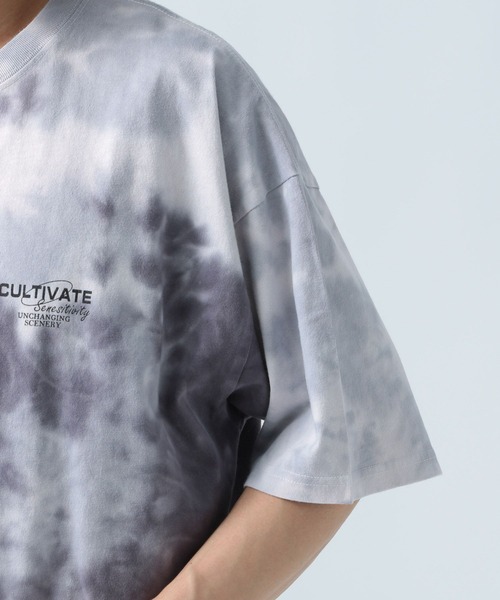BAYFLOW(ベイフロー)の「タイダイ半袖Tシャツ(Tシャツ/カットソー・メンズ・グリーン/ベージュ/ブラック・MEDIUM/LARGE)」の20枚目の写真