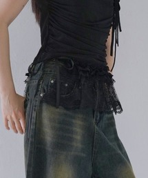 Uenui | レース フリル ラップ スカート(スカート)