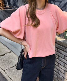 ピンク 半袖スウェット トレーナー 楽天市場】スウェットシャツ 半袖 トレーナー レディース