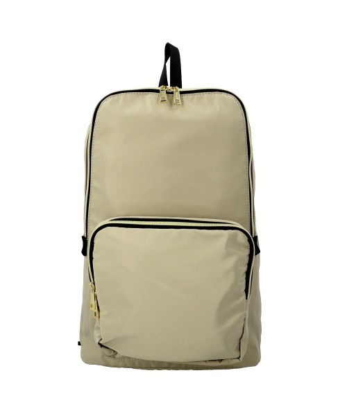 Rename(リネーム)の「Rename ゴールドファスナーデイバッグ RRN71039(バックパック/リュック・レディース・モカ/グレイッシュベージュ・FREE)」の2枚目の写真