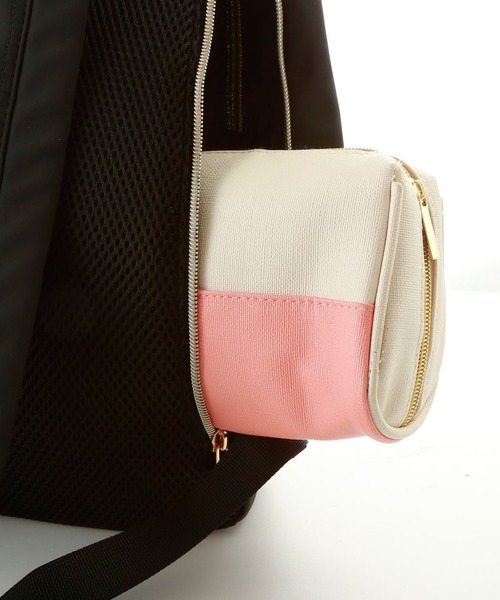 Rename(リネーム)の「Rename ゴールドファスナーデイバッグ RRN71039(バックパック/リュック・レディース・モカ/グレイッシュベージュ・FREE)」の7枚目の写真