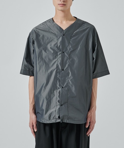 markaware（マーカウェア）の「BASEBALL SHIRT（シャツ/ブラウス・メンズ・ダークグレー/ブラック・1/2）」の11枚目の写真