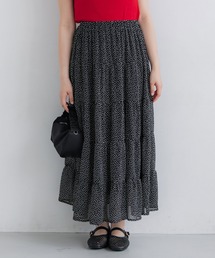 シフォンティアードスカート