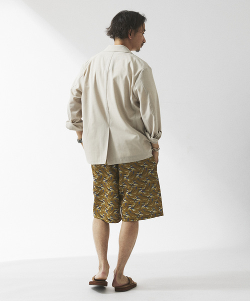 JOURNAL STANDARD relume（ジャーナルスタンダード　レリューム）の「"イージーケア" TECH LINEN COOLMAX(R) ジャケット （セットアップ着用可）（テーラードジャケット・メンズ・ナチュラル/ブラック/ライトグレー/ブラックミックス・MEDIUM/LARGE）」の5枚目の写真