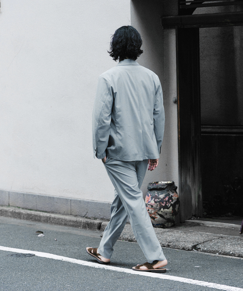 JOURNAL STANDARD relume（ジャーナルスタンダード　レリューム）の「"イージーケア" TECH LINEN COOLMAX(R) ジャケット （セットアップ着用可）（テーラードジャケット・メンズ・ナチュラル/ブラック/ライトグレー/ブラックミックス・MEDIUM/LARGE）」の13枚目の写真