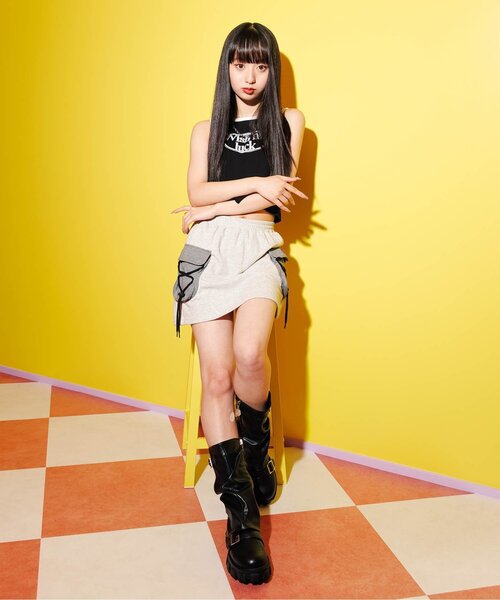 algy(アルジー)の「カップ付きパイピングロゴタンク(タンクトップ・キッズ・ブラック/サックスブルー/オフホワイト・XX-SMALL/X-SMALL/MEDIUM/SMALL)」の9枚目の写真